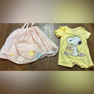 Easter Dress and Romper